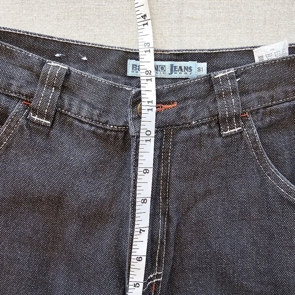 Baleno Wide Leg Jeans Faded Black Size 31 - Picture 8 of 13